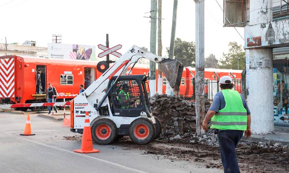 Las tareas se realizan en la calle Yrigoyen. 